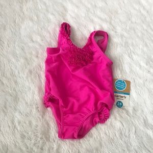 Carters pink ruffle Bathing Suite 24M NWT